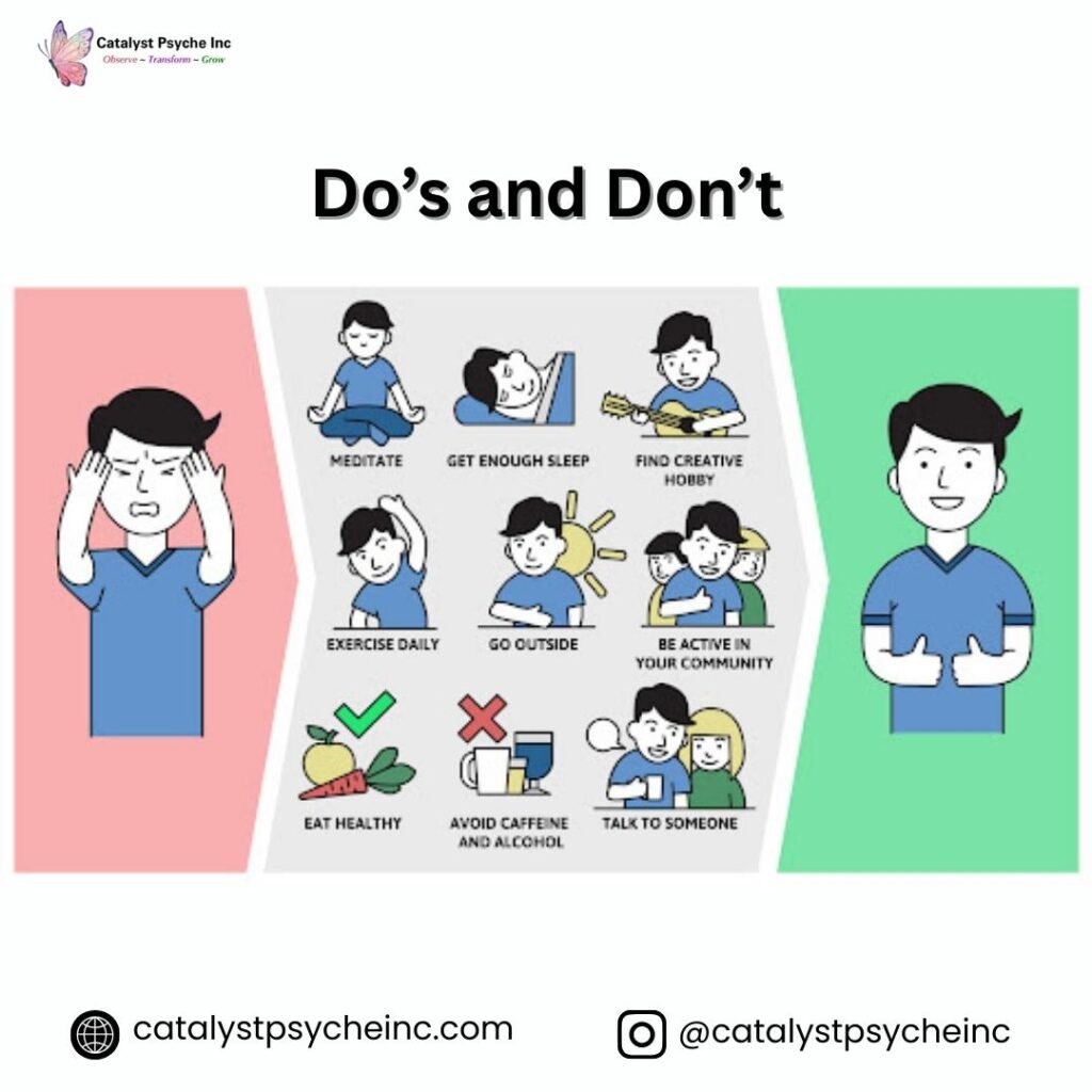 Anxiety & Stress Reduction - Do’s and Don’t