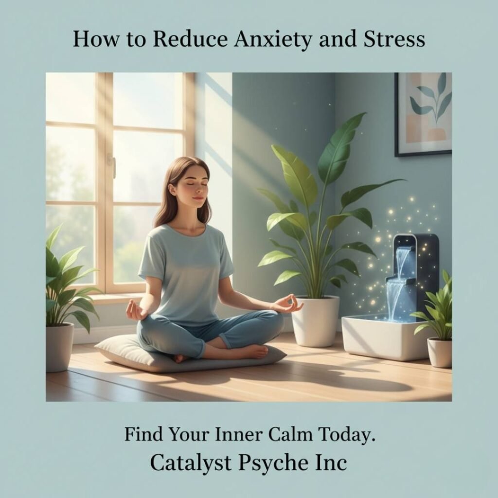 How to reduce anxiety and stress with mindfulness, therapy, breathing techniques, and healthy lifestyle changes for emotional well-being.