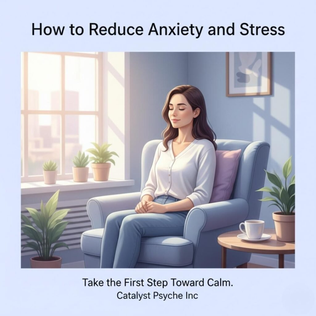 How to Reduce Anxiety and Stress – Catalyst Psyche Inc